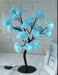 Lampe Arbre LED Rose Petite Lampe Arbre Modélisation Lampe de Table Lumineuse - IVOIRART.COM