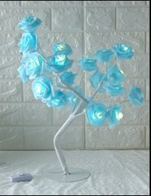 Lampe Arbre LED Rose Petite Lampe Arbre Modélisation Lampe de Table Lumineuse - IVOIRART.COM