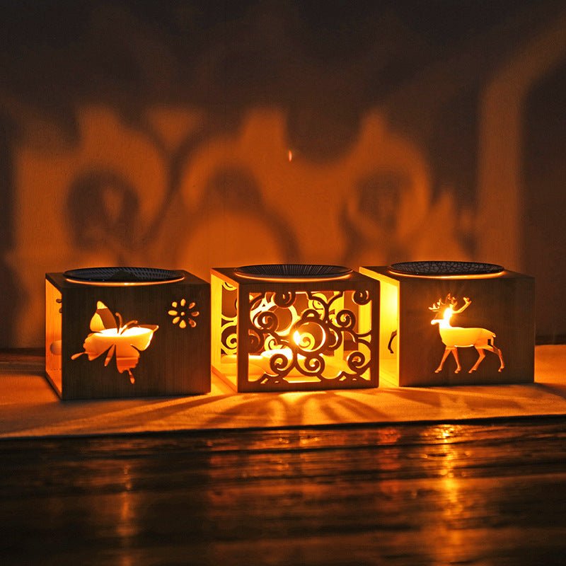 Lampe Bougie en Bambou pour Aromathérapie – Diffuseur d'Huiles Essentielles - IVOIRART.COM
