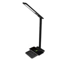 Lampe de bureau à LED avec charge sans fil et port USB - design pliable et rotatif - IVOIRART.COM
