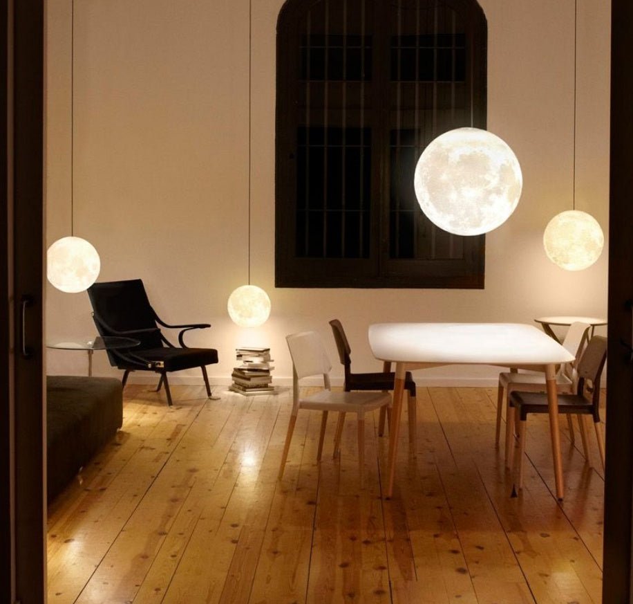 Lampe de chambre personnalité à tête unique style lustre 3D pour restaurant suspendue - IVOIRART.COM