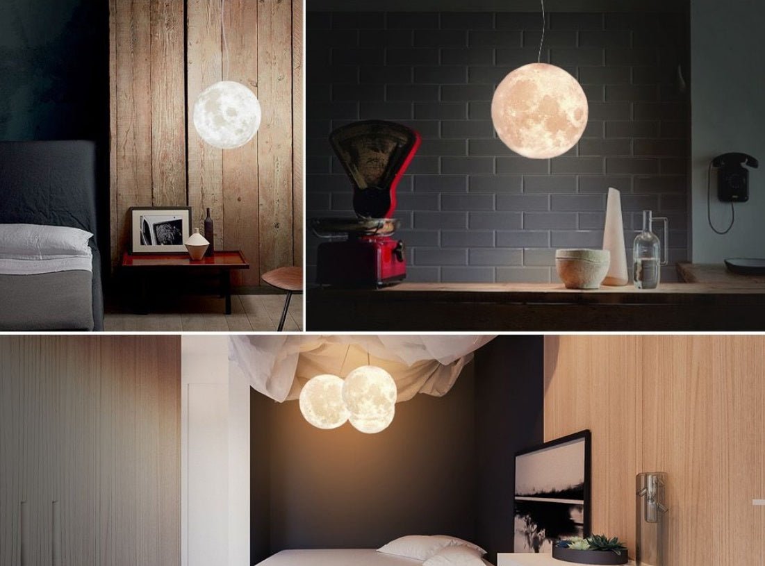 Lampe de chambre personnalité à tête unique style lustre 3D pour restaurant suspendue - IVOIRART.COM