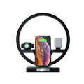 Lampe de chevet 4 en 1 avec chargeur sans fil à charge rapide et support - IVOIRART.COM
