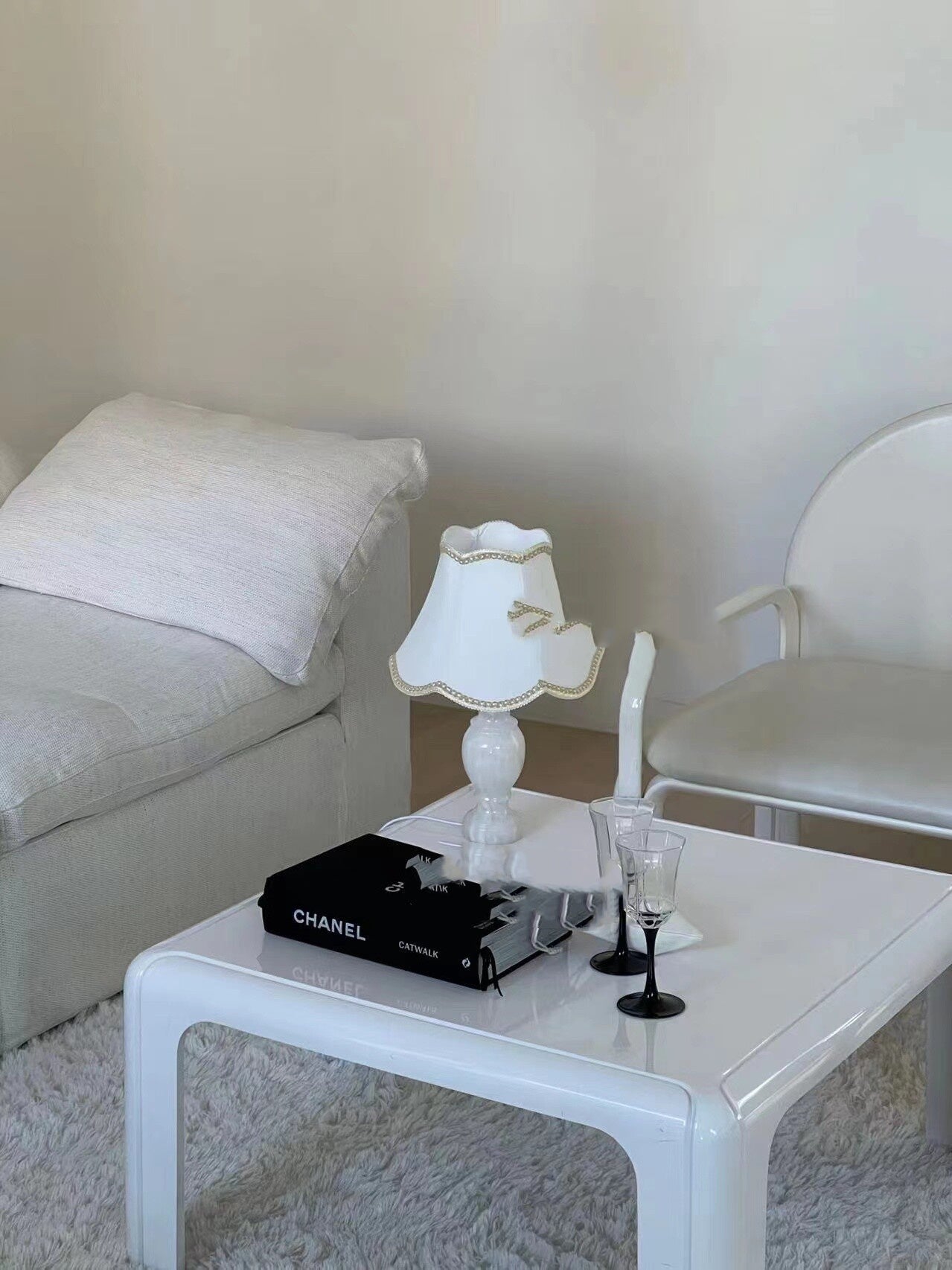 Lampe de chevet en céramique style américain pour salon, décoration élégante chic - IVOIRART.COM