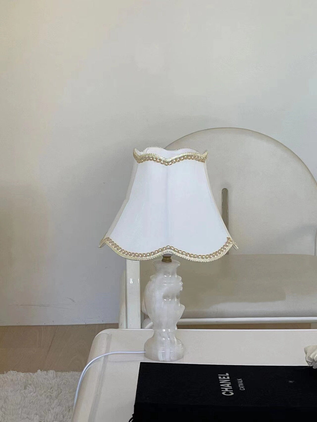 Lampe de chevet en céramique style américain pour salon, décoration élégante chic - IVOIRART.COM