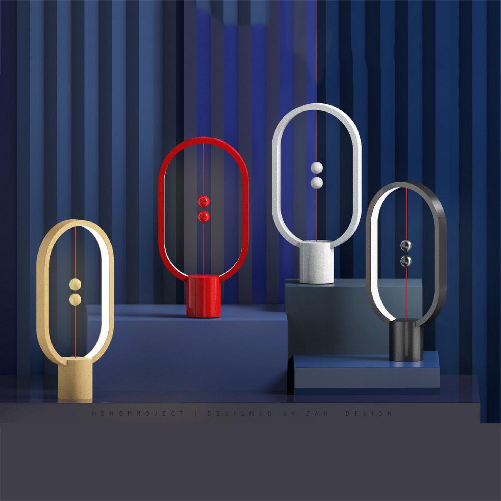 Lampe de Chevet Équilibrée Magnétique pour Chambre à Coucher avec Éclairage Ajustable - IVOIRART.COM