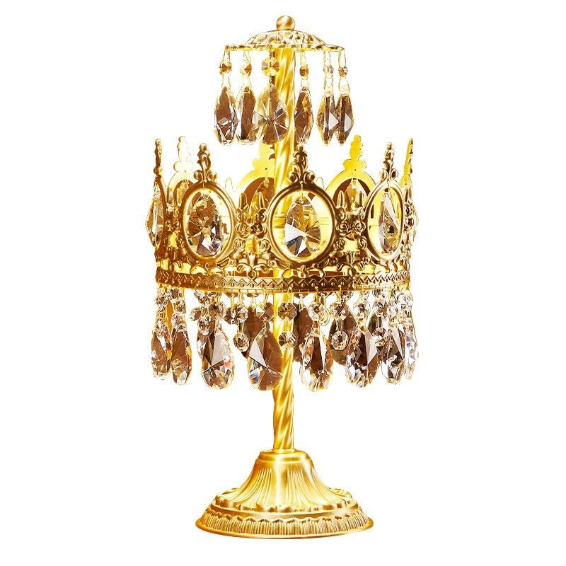 Lampe de chevet luxe en laiton et cristal vintage rustique, élégante, raffinée - IVOIRART.COM