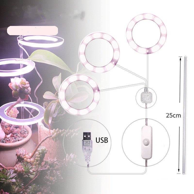Lampe de Croissance LED Spectre Complet USB Phyto pour Éclairage Intérieur - IVOIRART.COM