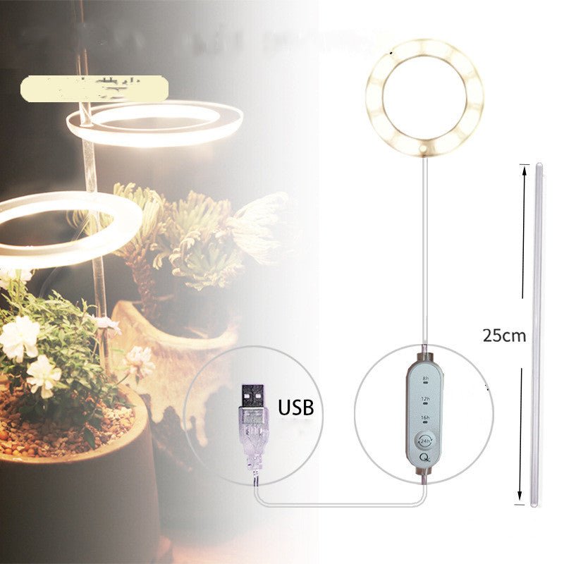 Lampe de Croissance LED Spectre Complet USB Phyto pour Éclairage Intérieur - IVOIRART.COM