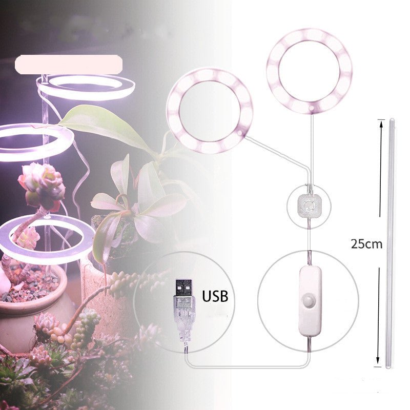 Lampe de Croissance LED Spectre Complet USB Phyto pour Éclairage Intérieur - IVOIRART.COM