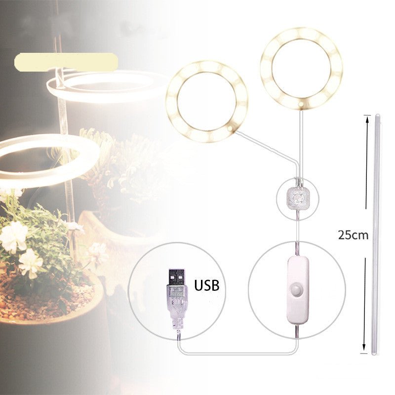 Lampe de Croissance LED Spectre Complet USB Phyto pour Éclairage Intérieur - IVOIRART.COM