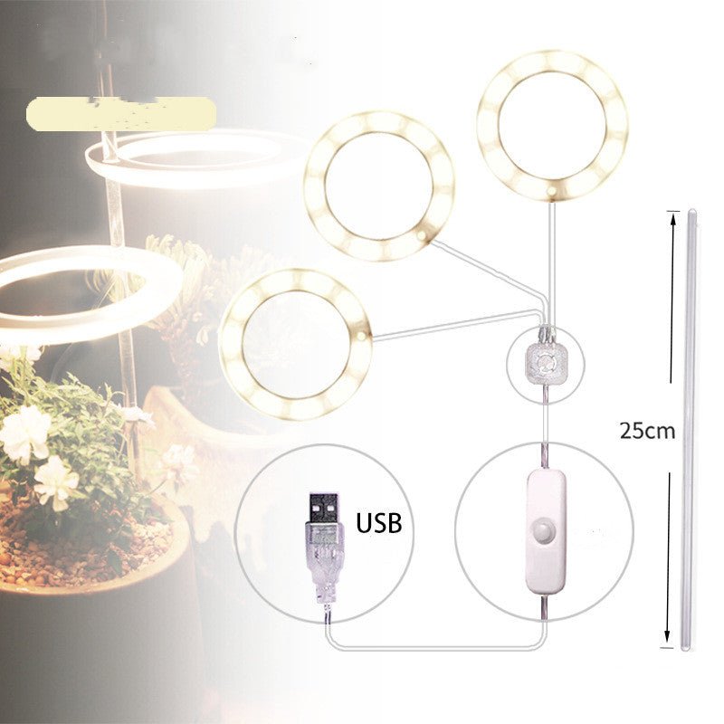 Lampe de Croissance LED Spectre Complet USB Phyto pour Éclairage Intérieur - IVOIRART.COM