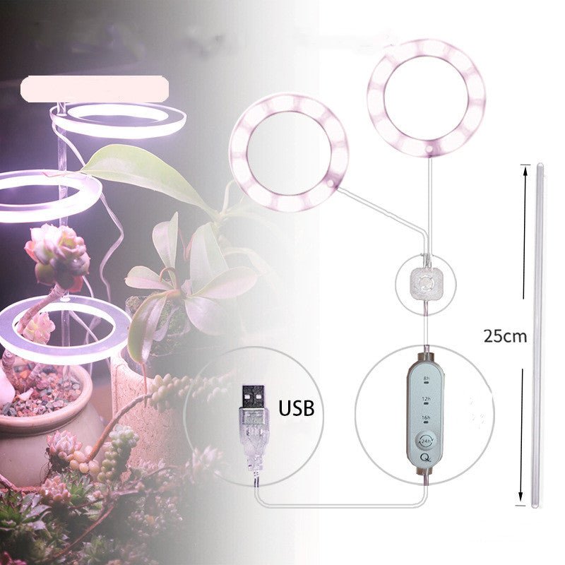 Lampe de Croissance LED Spectre Complet USB Phyto pour Éclairage Intérieur - IVOIRART.COM