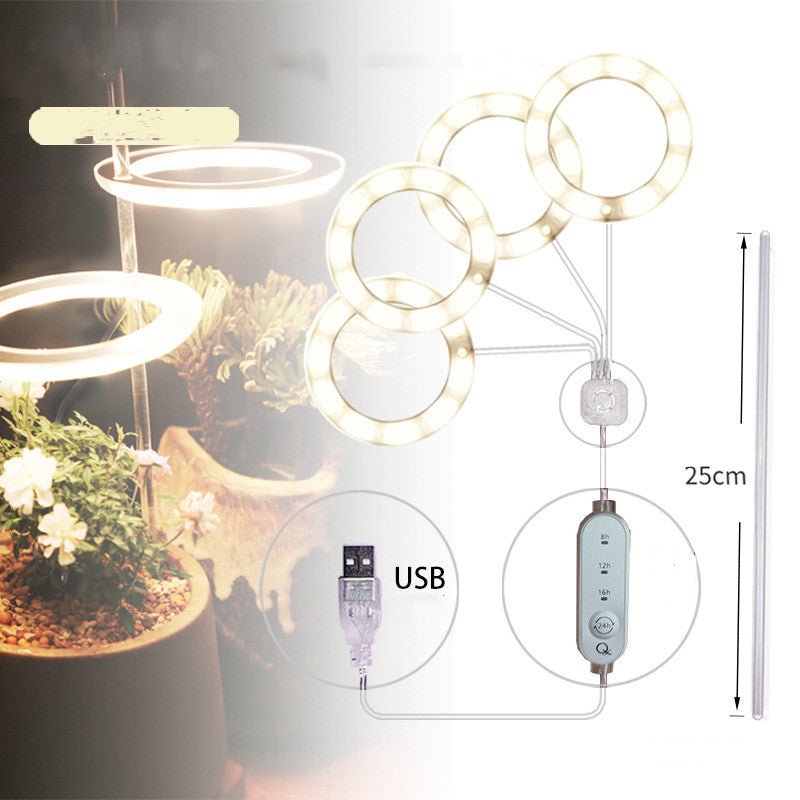 Lampe de Croissance LED Spectre Complet USB Phyto pour Éclairage Intérieur - IVOIRART.COM