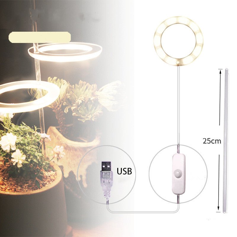 Lampe de Croissance LED Spectre Complet USB Phyto pour Éclairage Intérieur - IVOIRART.COM
