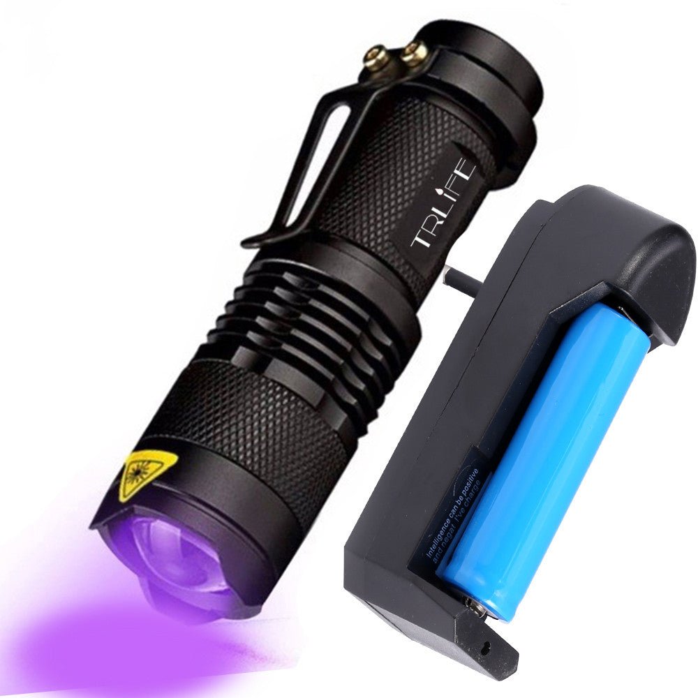 Lampe de détection portable 395 nm et 365 nm à LED pour usage polyvalent - IVOIRART.COM