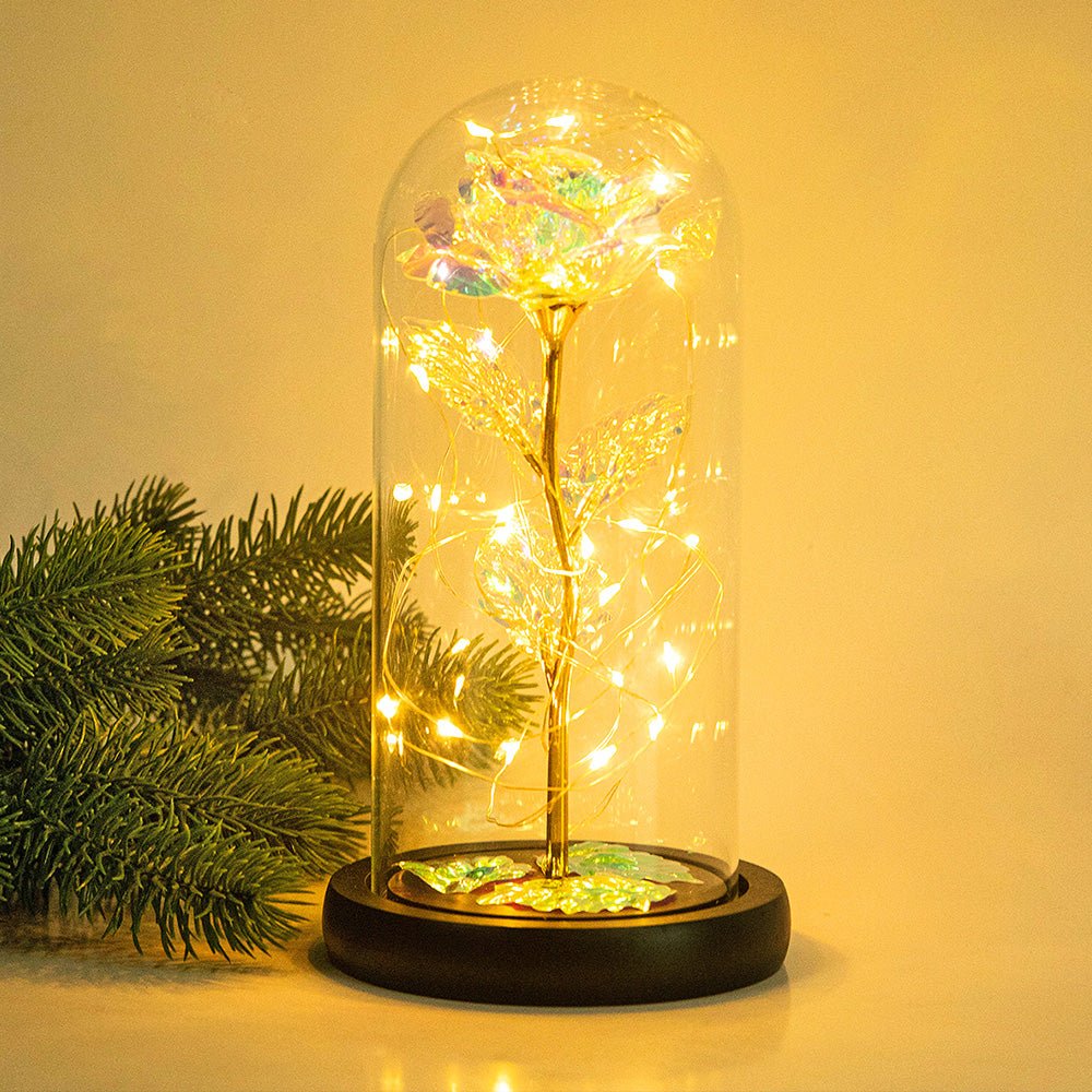 Lampe de Nuit Simulation Rose pour Fête des Mères, Lumière d'Ambiance Bouquets Artisanaux - IVOIRART.COM