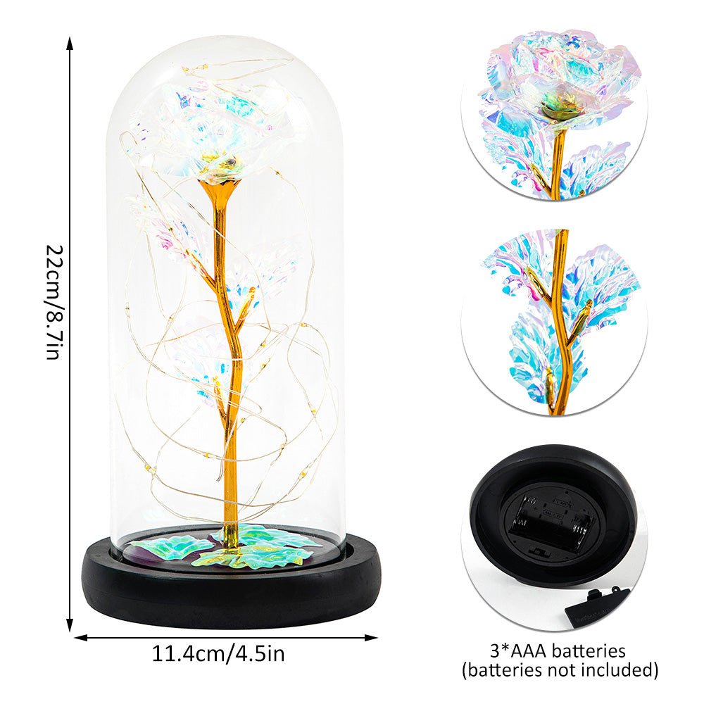 Lampe de Nuit Simulation Rose pour Fête des Mères, Lumière d'Ambiance Bouquets Artisanaux - IVOIRART.COM