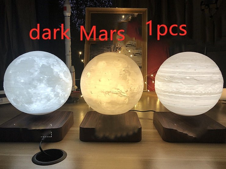 Lampe de Table à Lévitation Magnétique Lune Impression 3D Planète Lumière - IVOIRART.COM