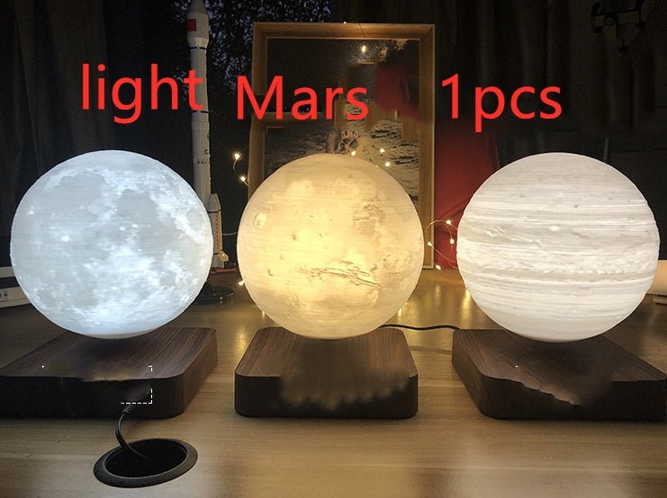Lampe de Table à Lévitation Magnétique Lune Impression 3D Planète Lumière - IVOIRART.COM
