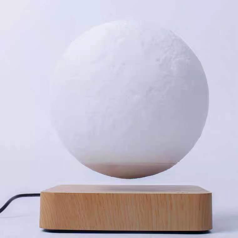 Lampe de Table à Lévitation Magnétique Lune Impression 3D Planète Lumière - IVOIRART.COM