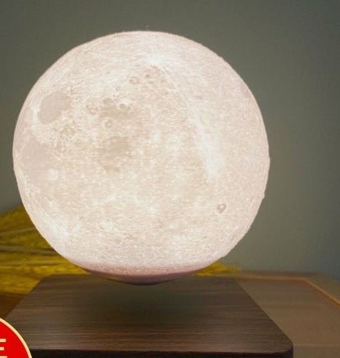 Lampe de Table à Lévitation Magnétique Lune Impression 3D Planète Lumière - IVOIRART.COM
