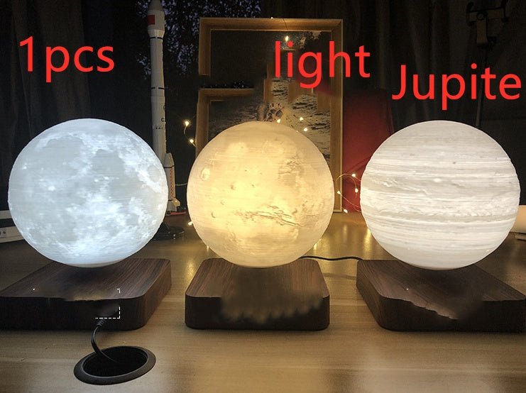 Lampe de Table à Lévitation Magnétique Lune Impression 3D Planète Lumière - IVOIRART.COM