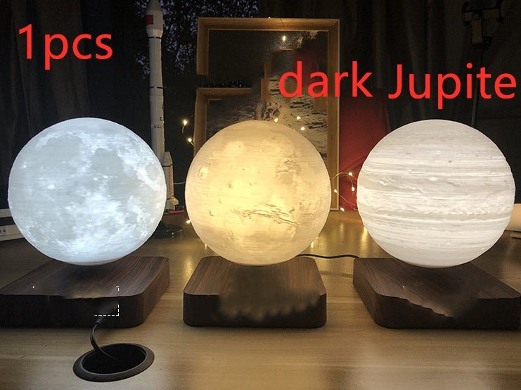 Lampe de Table à Lévitation Magnétique Lune Impression 3D Planète Lumière - IVOIRART.COM