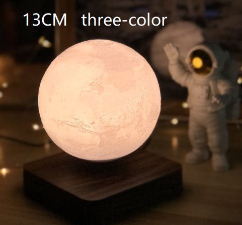 Lampe de Table à Lévitation Magnétique Lune Impression 3D Planète Lumière - IVOIRART.COM