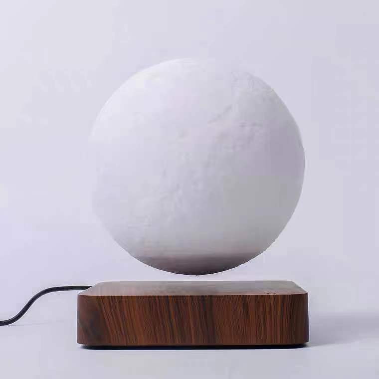 Lampe de Table à Lévitation Magnétique Lune Impression 3D Planète Lumière - IVOIRART.COM