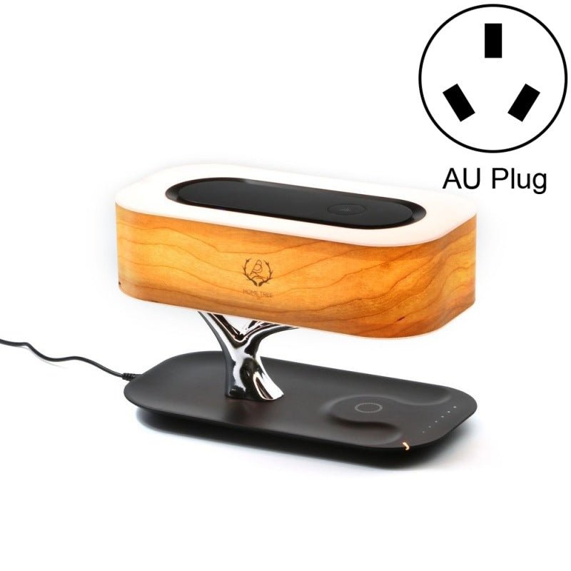 Lampe de Table Arbre Créative avec Haut-Parleur Bluetooth, Chargement Sans Fil et Gradation - IVOIRART.COM