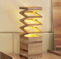 Lampe de table créative en bois massif, style européen, grande taille 120x120 - IVOIRART.COM