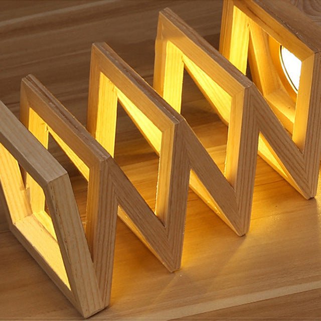 Lampe de table créative en bois massif, style européen, grande taille 120x120 - IVOIRART.COM