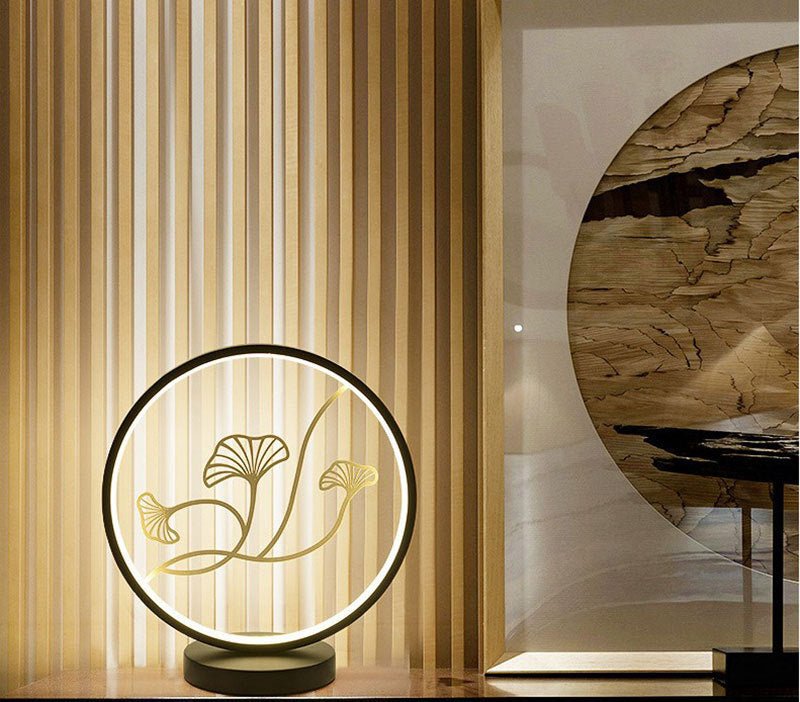 Lampe de table en céramique style chinois LED, élégante et fonctionnelle - IVOIRART.COM