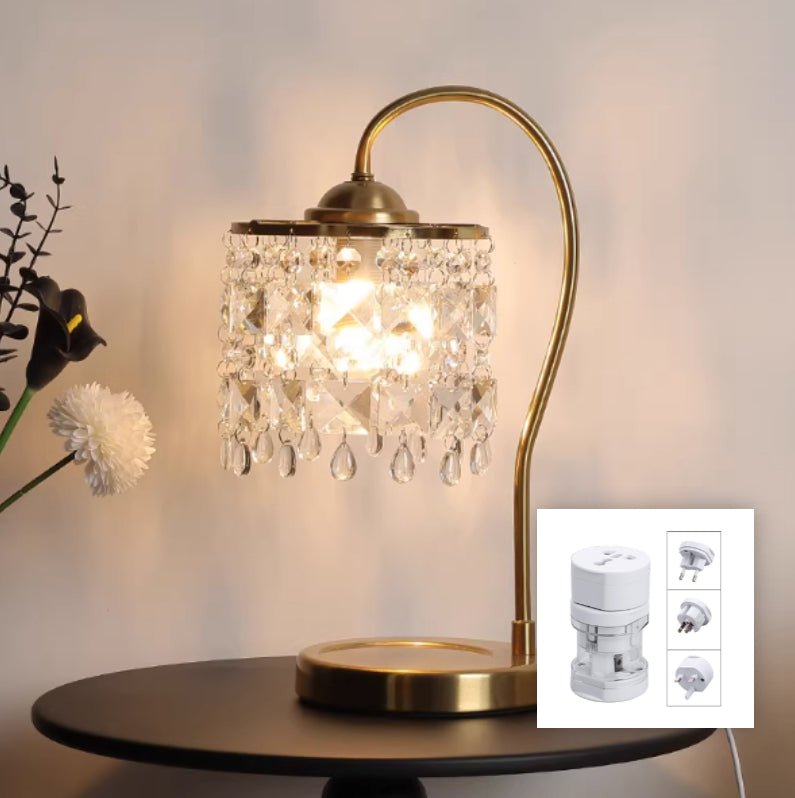 Lampe de table en cristal — Luminaire de chevet luxe léger, style nordique 220V. - IVOIRART.COM