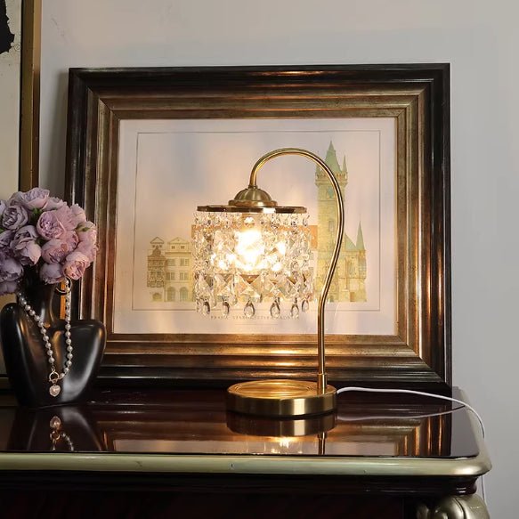 Lampe de table en cristal — Luminaire de chevet luxe léger, style nordique 220V. - IVOIRART.COM