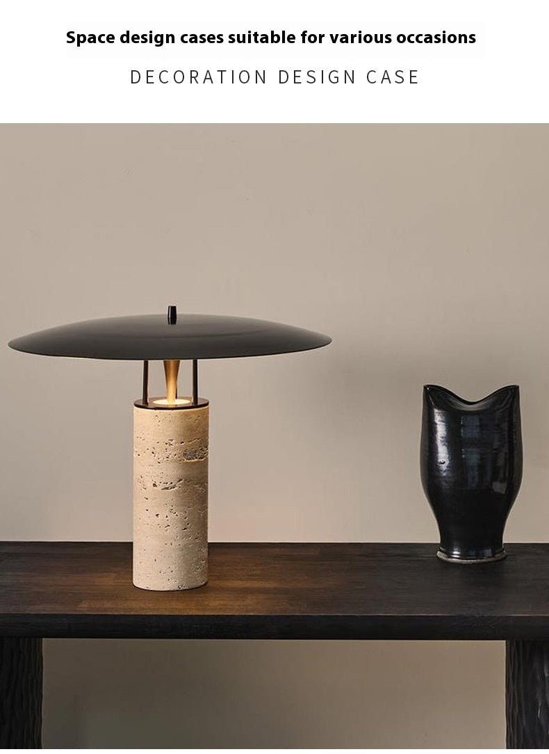 Lampe de table en pierre style nordique post-moderne pour chambre et salon chic - IVOIRART.COM