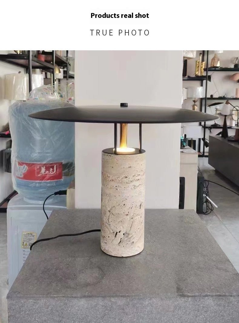 Lampe de table en pierre style nordique post-moderne pour chambre et salon chic - IVOIRART.COM