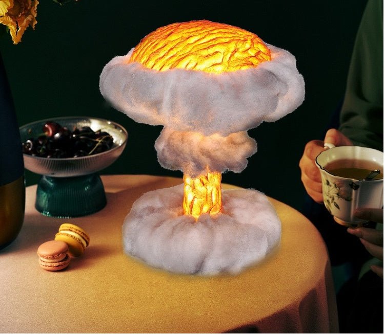 Lampe de table LED Mushroom Cloud Creative – Lumière tricolore, protection yeux - IVOIRART.COM