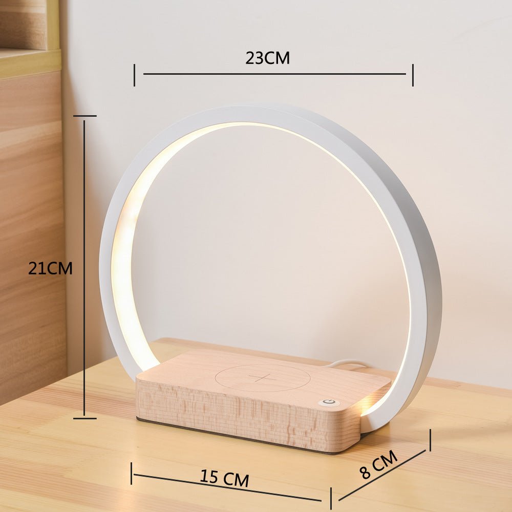 Lampe de table multifonctionnelle avec recharge sans fil et protection des yeux - IVOIRART.COM