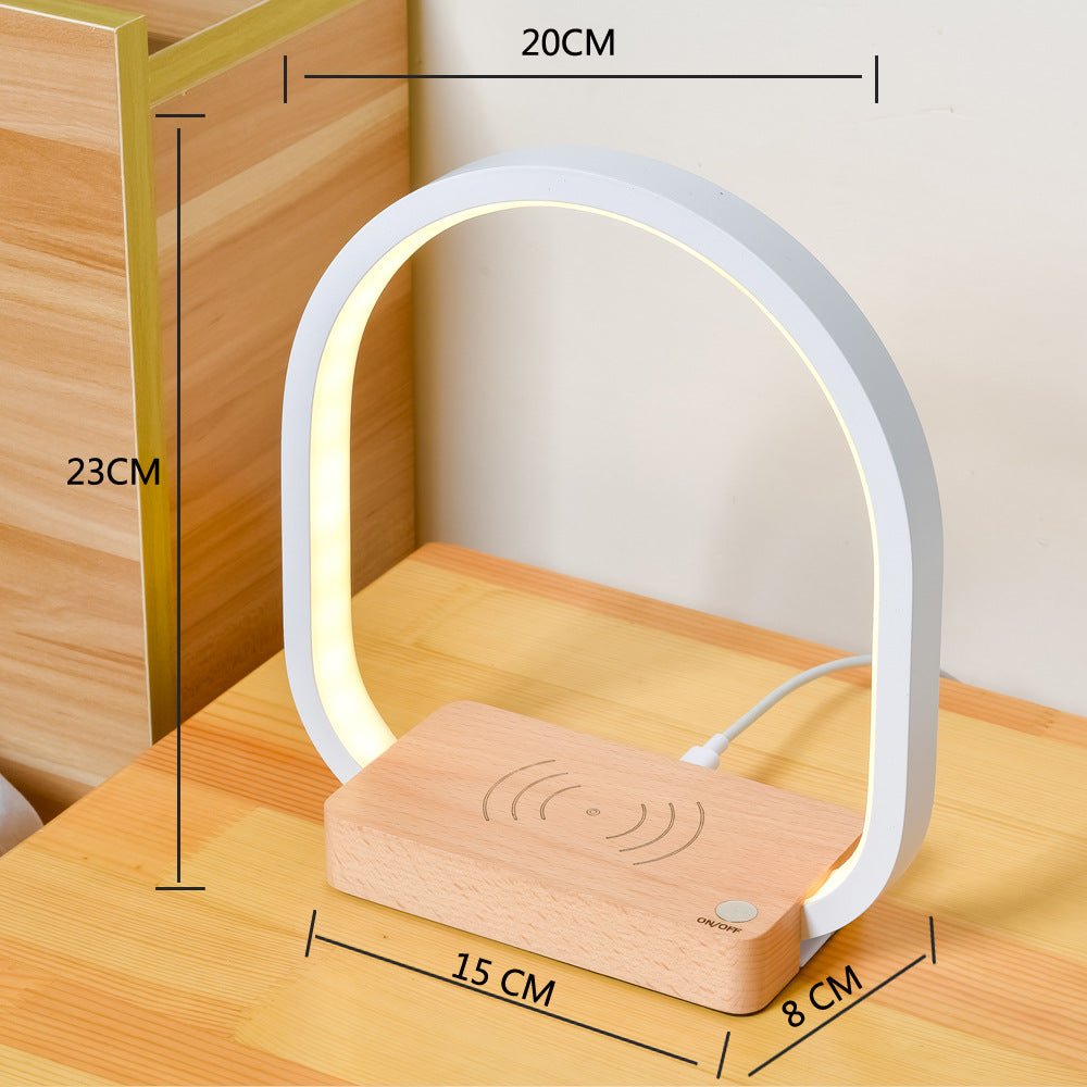 Lampe de table multifonctionnelle avec recharge sans fil et protection des yeux - IVOIRART.COM
