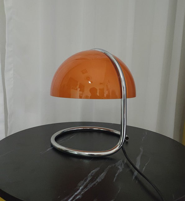 Lampe de table rétro en métal, lampadaire de chevet champignon tendance, éclairage cosy - IVOIRART.COM