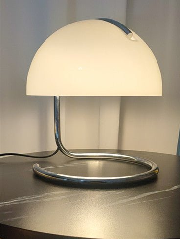 Lampe de table rétro en métal, lampadaire de chevet champignon tendance, éclairage cosy - IVOIRART.COM