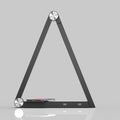 Lampe de Table Triangle LED avec Charge Sans Fil et Ports USB Rechargeables - IVOIRART.COM