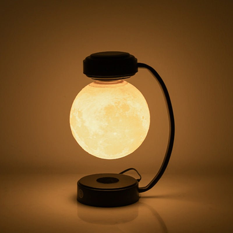 Lampe Lanterne Flottante Rotative Magnétique Sans Fil 3D LED Lune pour Bureau et Maison - IVOIRART.COM
