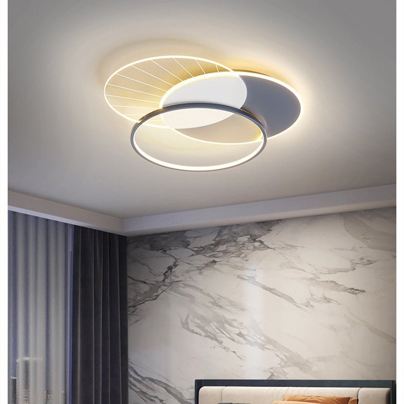 Lampe moderne minimaliste créative pour salon avec lumière LED ronde 42x42x6CM - IVOIRART.COM