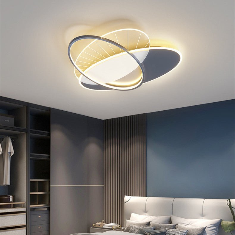Lampe moderne minimaliste créative pour salon avec lumière LED ronde 42x42x6CM - IVOIRART.COM
