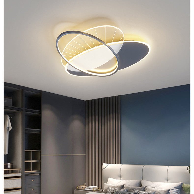 Lampe moderne minimaliste créative pour salon avec lumière LED ronde 42x42x6CM - IVOIRART.COM