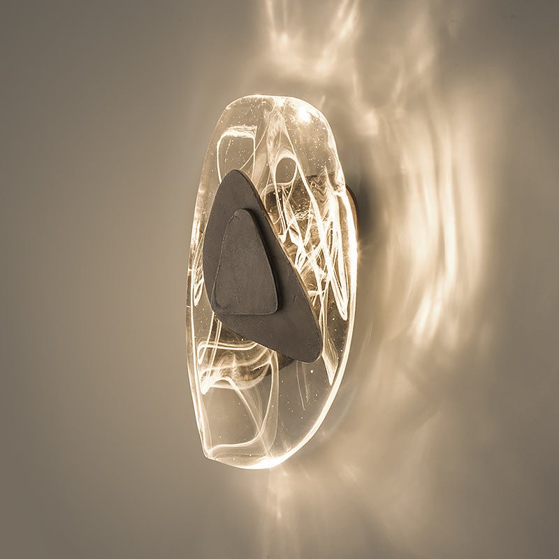 Lampe Murale de Luxe en Cristal Bloc de Glace Atmosphérique en Verre - IVOIRART.COM