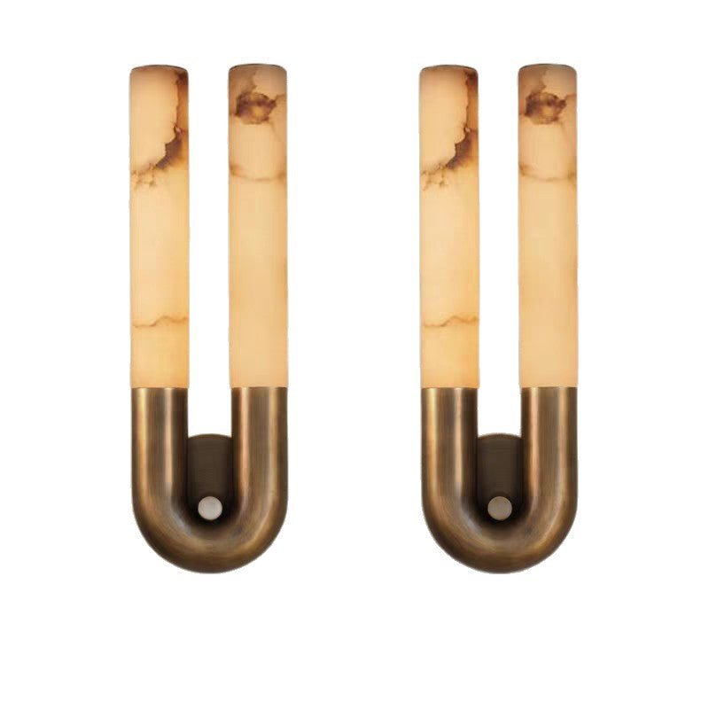Lampe murale en marbre style français Light-Luxury, design créatif et grandiose. - IVOIRART.COM